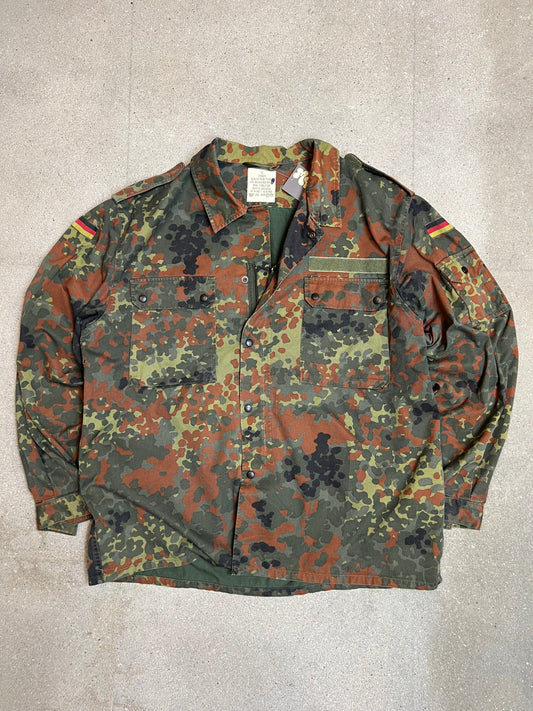 Genuine 1996 German Army Flecktarn Camouflage Field Shirt (XLarge)