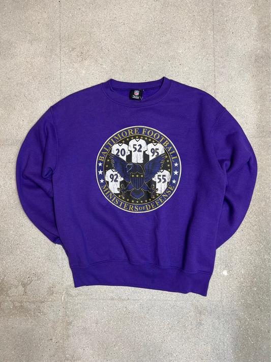 Purple 90s NFL Team apparel Varsity USA sweatshirt (Medium)