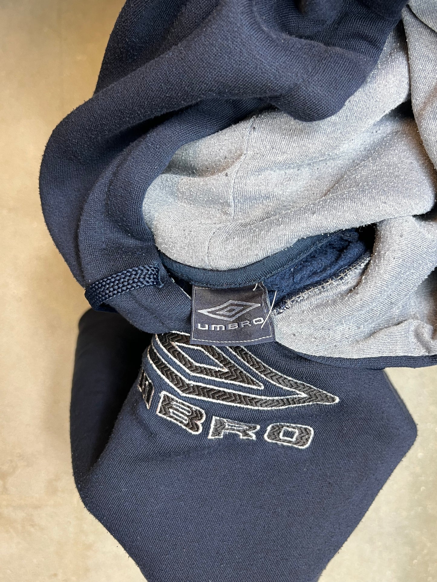 BRAUN BEIGE UMBRO x SLAM JAM MASKED HOOD PLAID OVERHEMD (XLARGE) (DEADSTOCK) (NEU MIT ANHÄNGER)