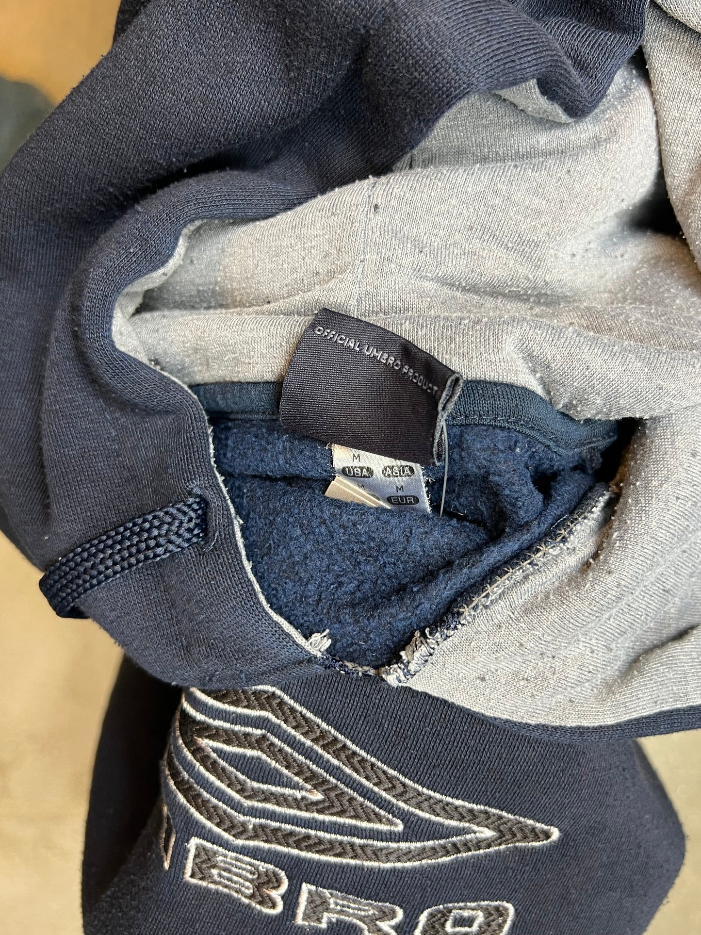 BRAUN BEIGE UMBRO x SLAM JAM MASKED HOOD PLAID OVERHEMD (XLARGE) (DEADSTOCK) (NEU MIT ANHÄNGER)