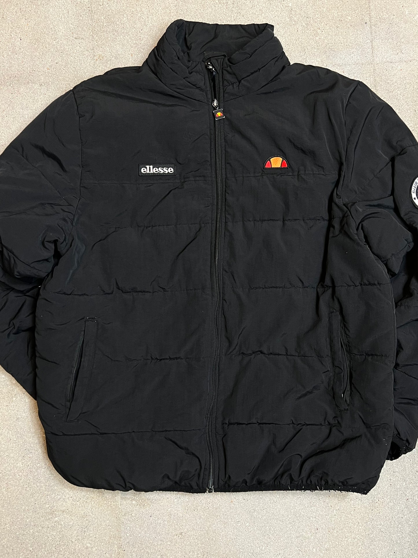 Black Ellesse Ampezzo Puffer Jacket (XL)