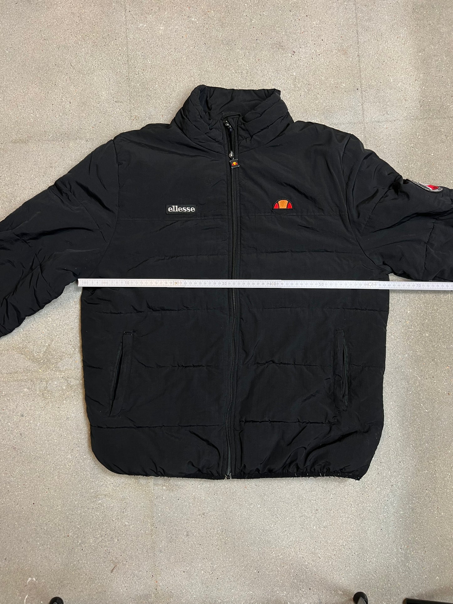 Black Ellesse Ampezzo Puffer Jacket (XL)