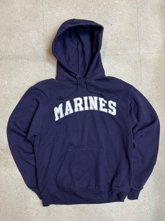 Purple 90s Marines Heavyweight Champion Varsity Hoodie (Medium)