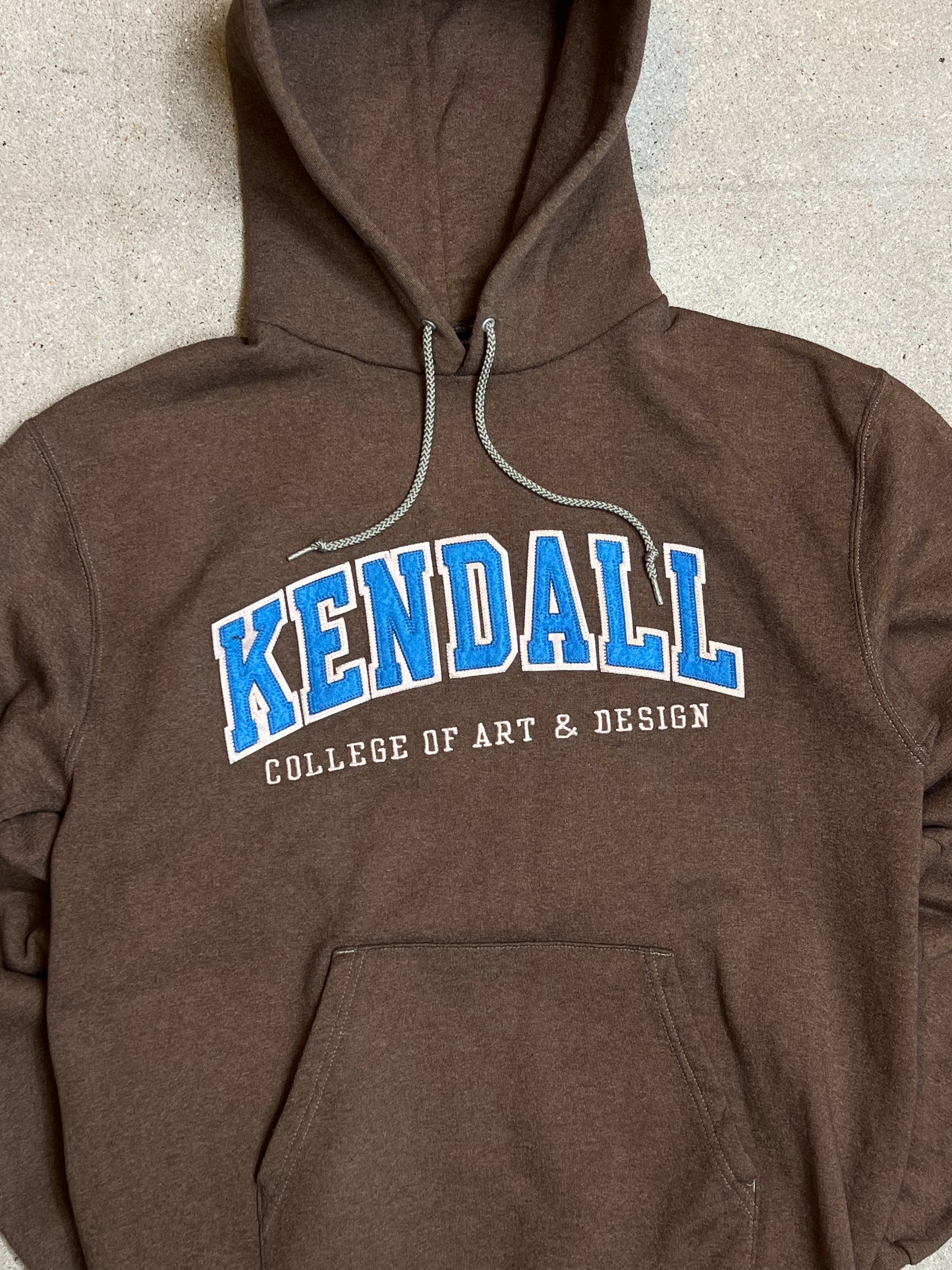 Brown Champion Kendall college of art design varsity Hoodie (medium)