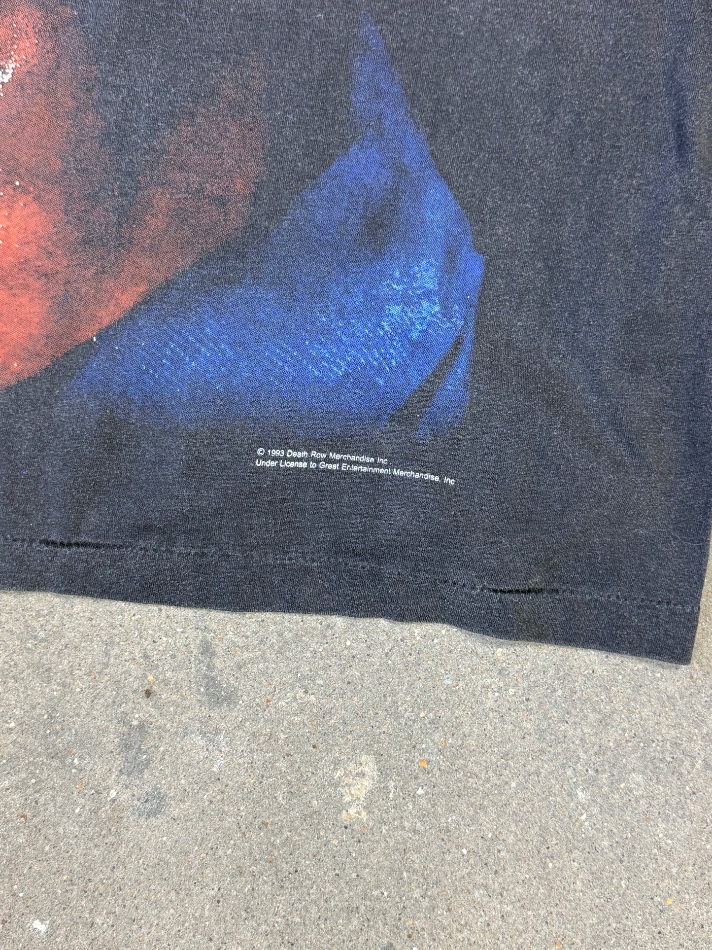 1993 Snoop Dogg 'Beware of Dogg' Longsleeve Tee Death Row Merchandise Inc Gem Tag (XL)