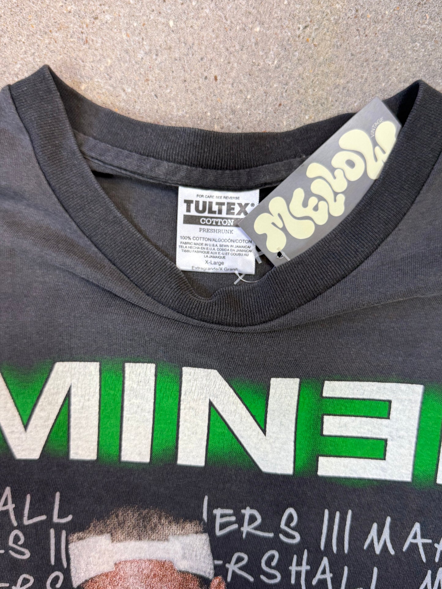 Fall 2000 Eminem Slim Shady Criminal Tour Tee Tultex Preshrunk tag Single stitch (XL) Rap Tee