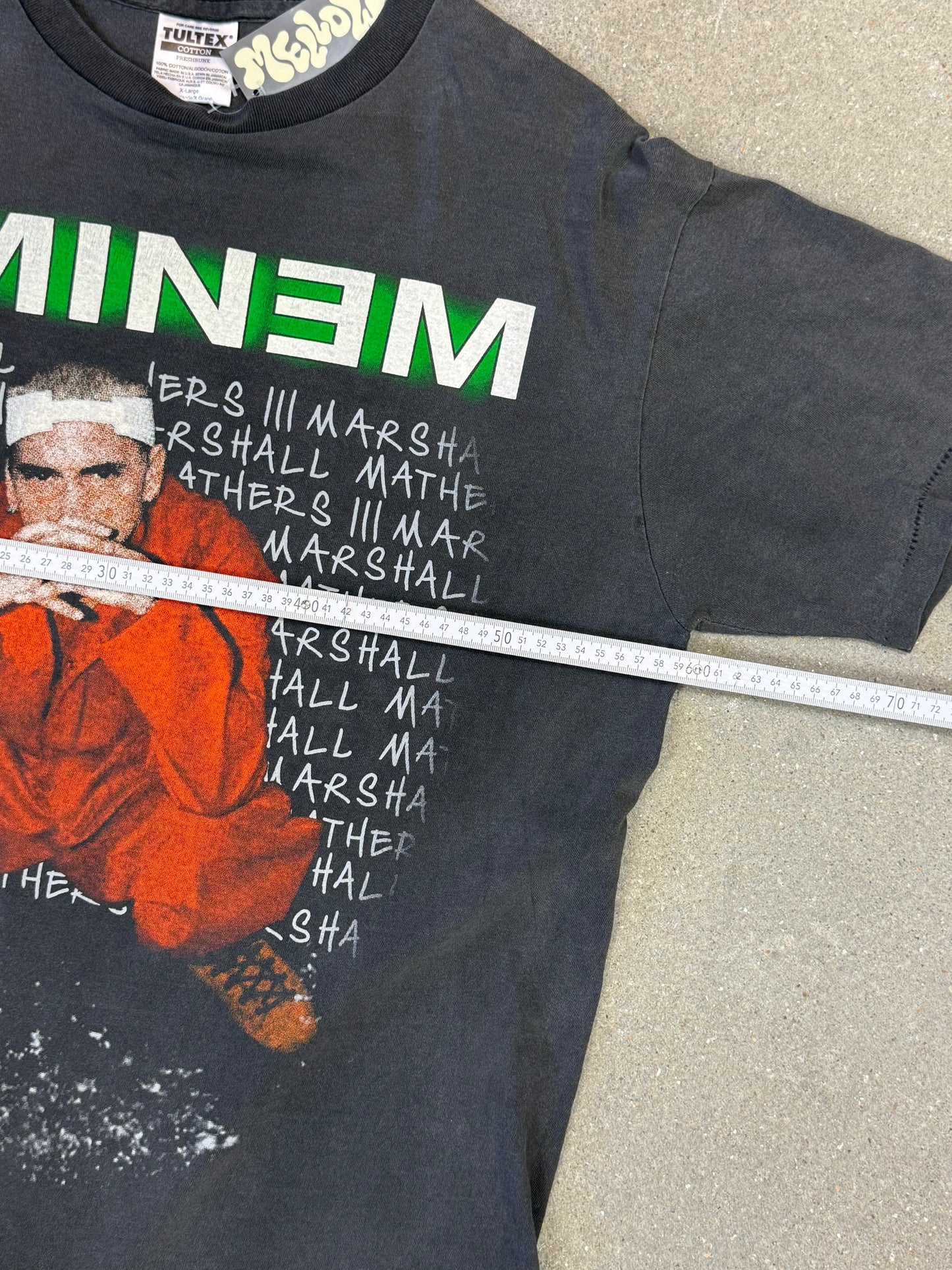Fall 2000 Eminem Slim Shady Criminal Tour Tee Tultex Preshrunk tag Single stitch (XL) Rap Tee