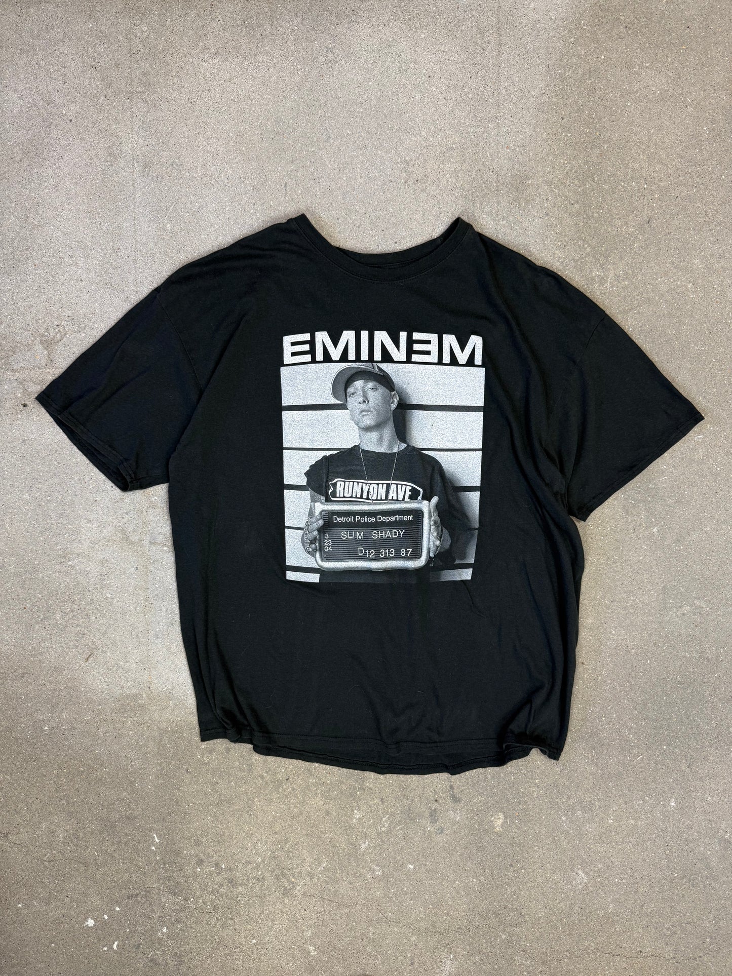 2013 Eminem Slim Shady Mug Shot D12 313 Rap Tee (XXL) (fits oversized XL)