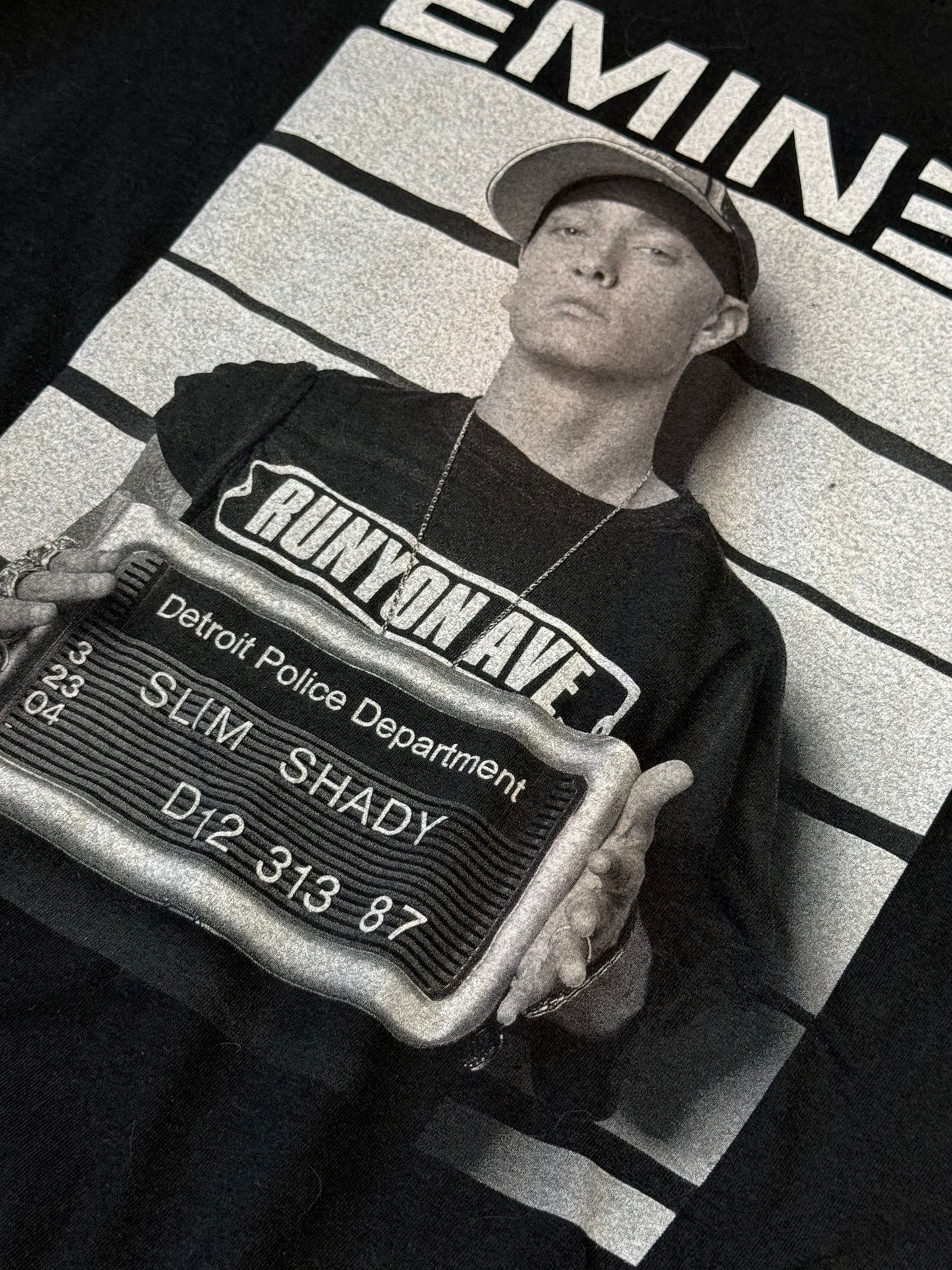 2013 Eminem Slim Shady Mug Shot D12 313 Rap Tee (XXL) (fits oversized XL)