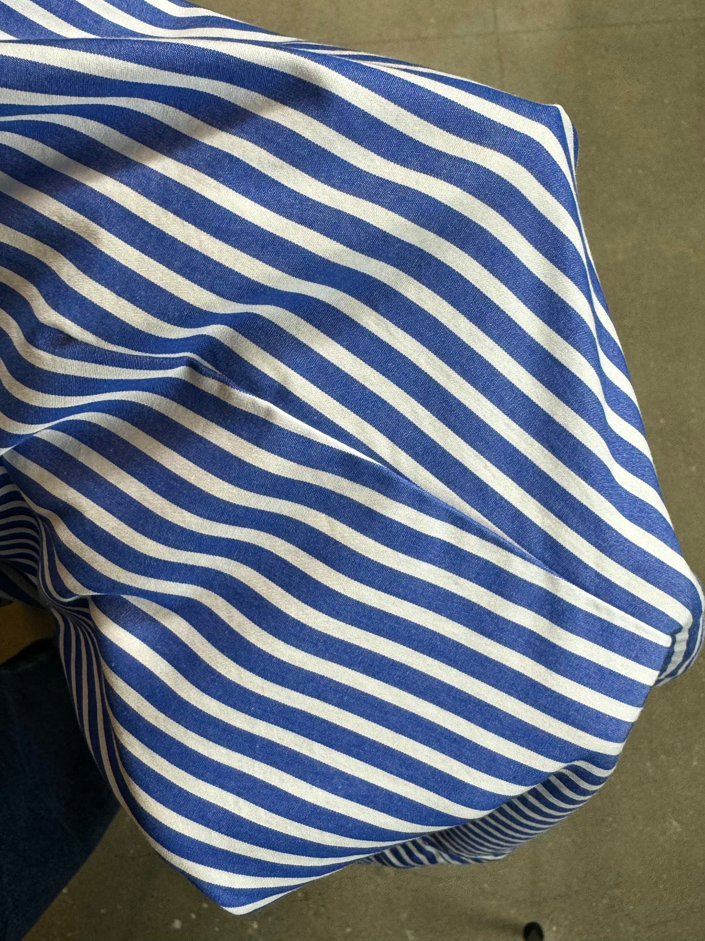 BLUE STRIPED VINTAGE RALPH LAUREN SHIRT (XL)