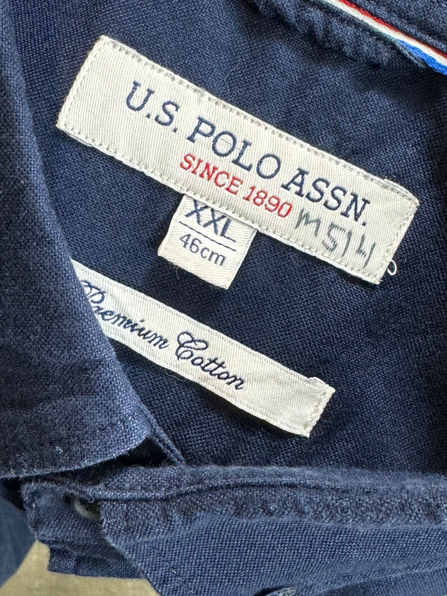 DARK BLUE VINTAGE U.S. POLO ASSN. SHIRT (XXL)