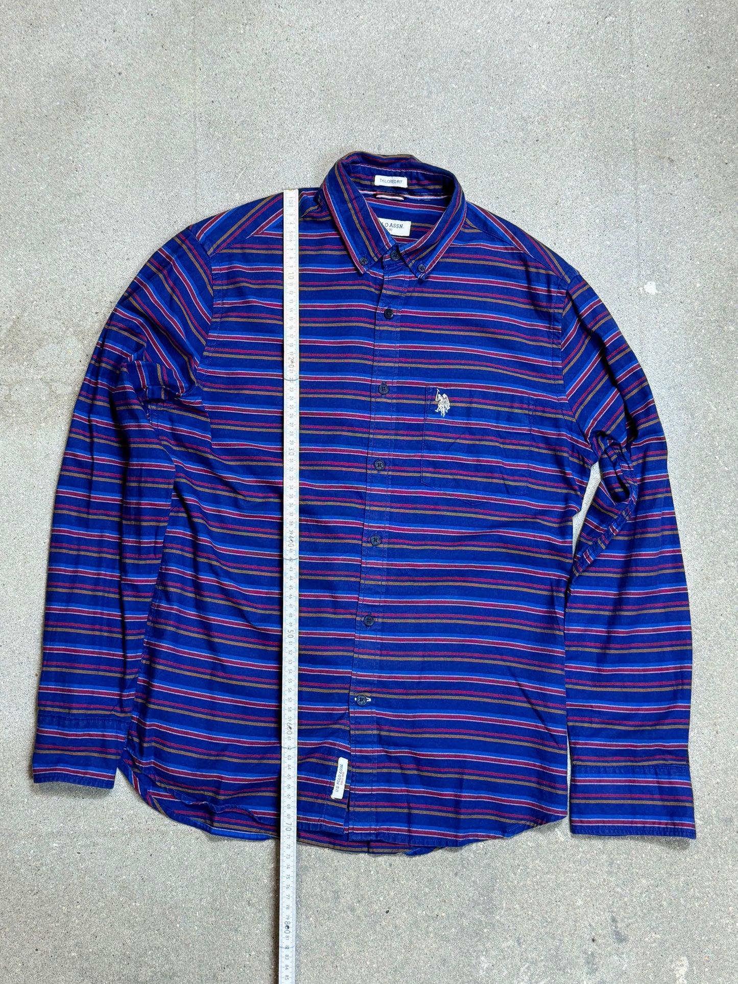 STRIPED VINTAGE U.S. POLO ASSN. SHIRT (MEDIUM)