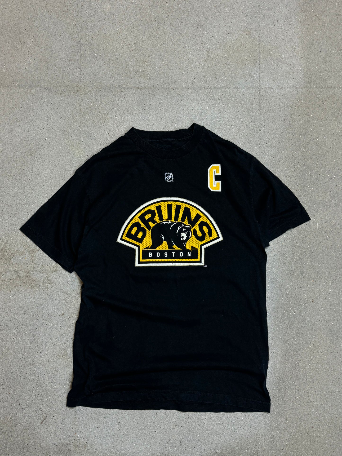 BLACK VINTAGE BRUINS BOSTON T-SHIRT REEBOK (LARGE)