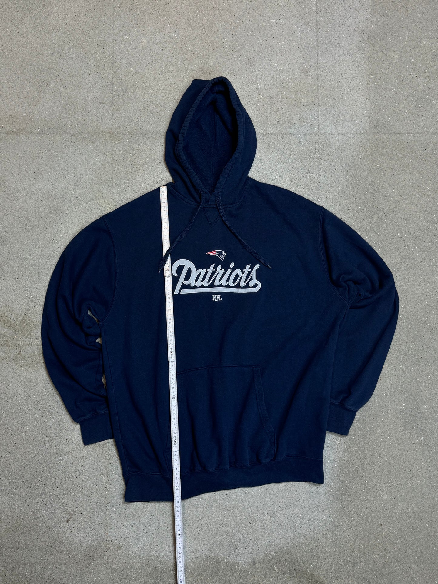DARK BLUE VINTAGE NFL PATRIOTS HOODIE UNBRANDED (XL)