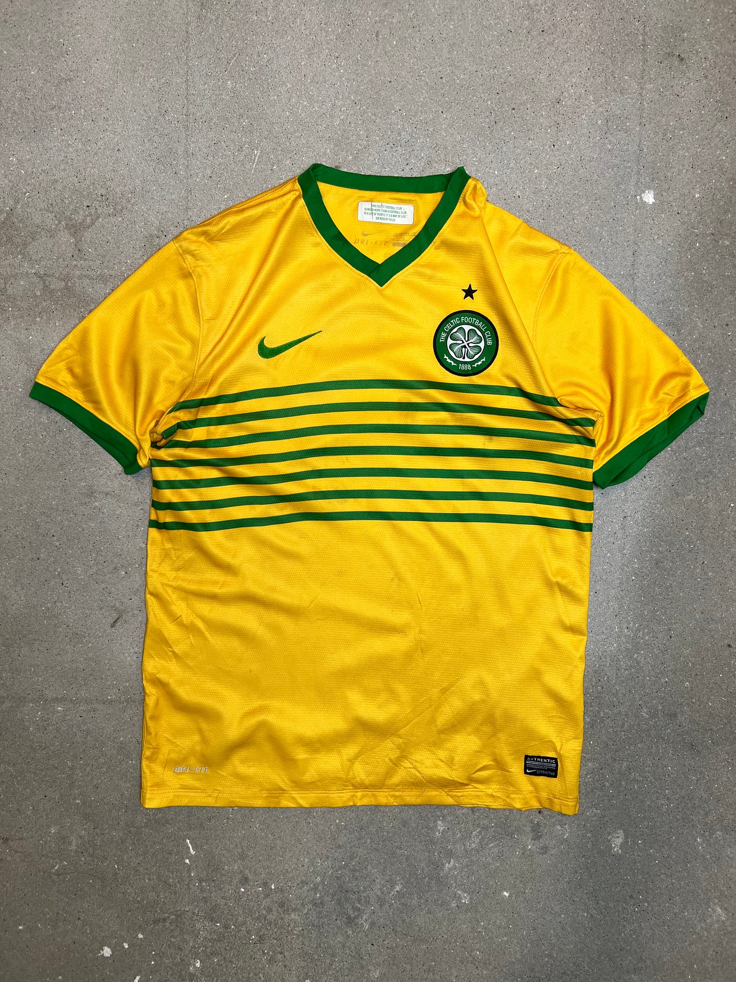 NIKE x THE CELTIC FOOTBALL CLUB 2023-14 AWAY SHIRT SPONSORLESS BLANK BACK (MEDIUM)