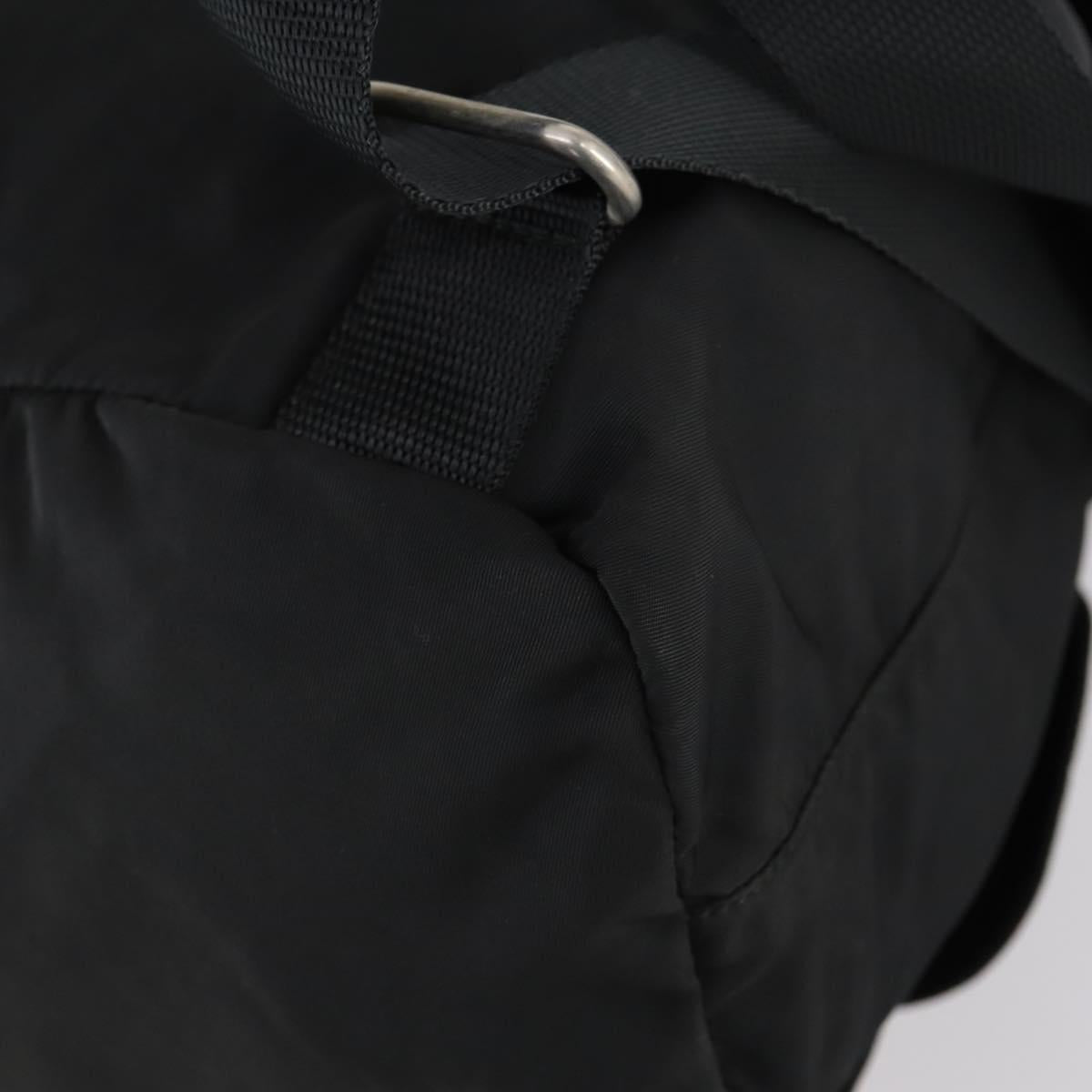 PRADA Backpack Nylon Black Silver