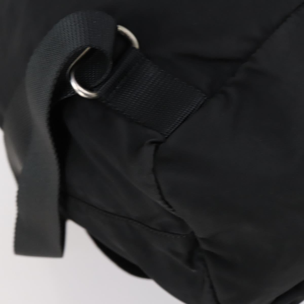 PRADA Backpack Nylon Black Silver