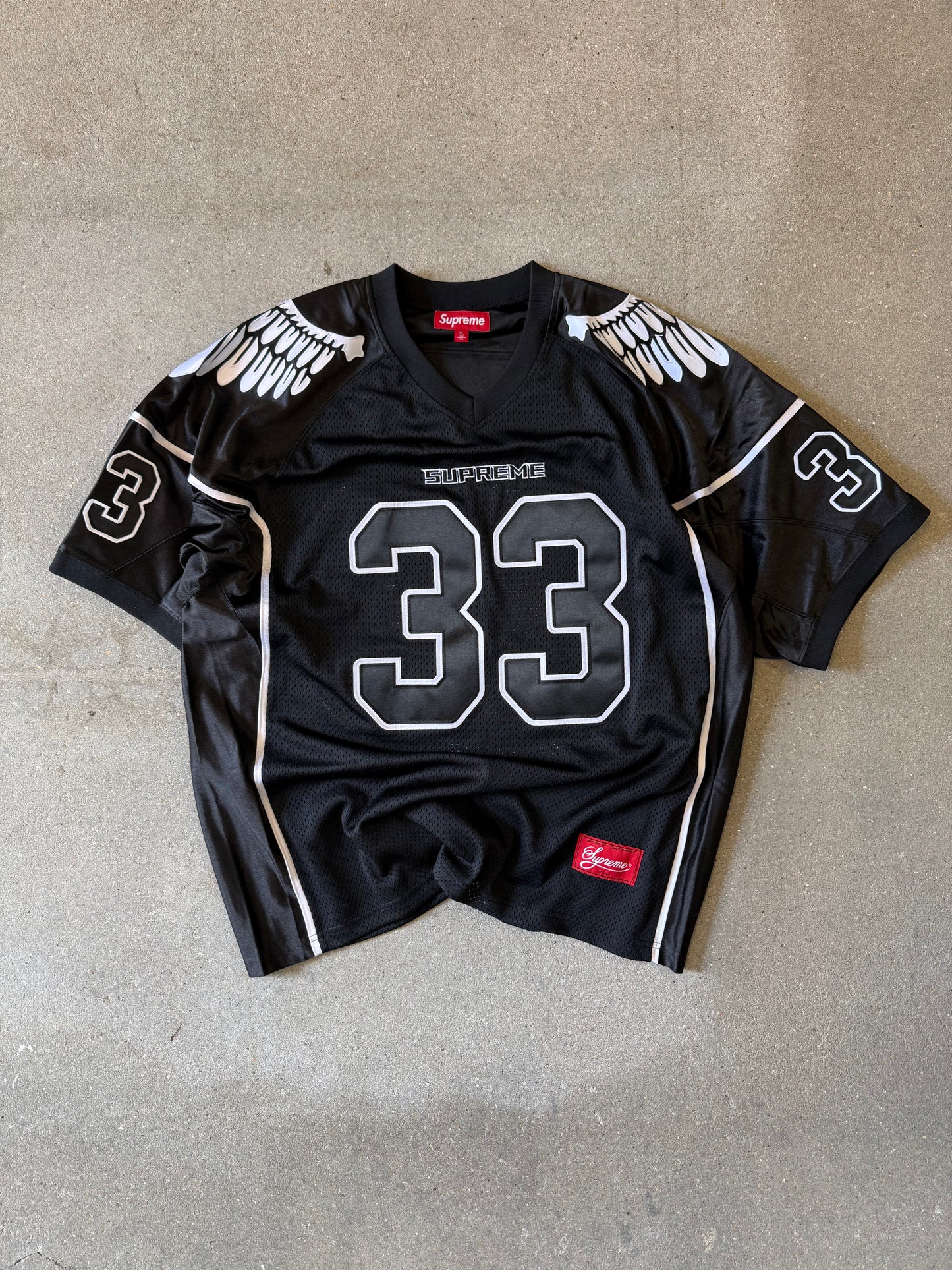 ss26 SUPREME ® Wings Football Jersey Black size XL