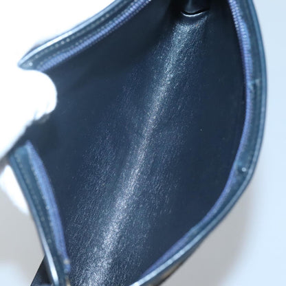 Christian Dior Trotter Canvas Shoulder Bag Navy Gold