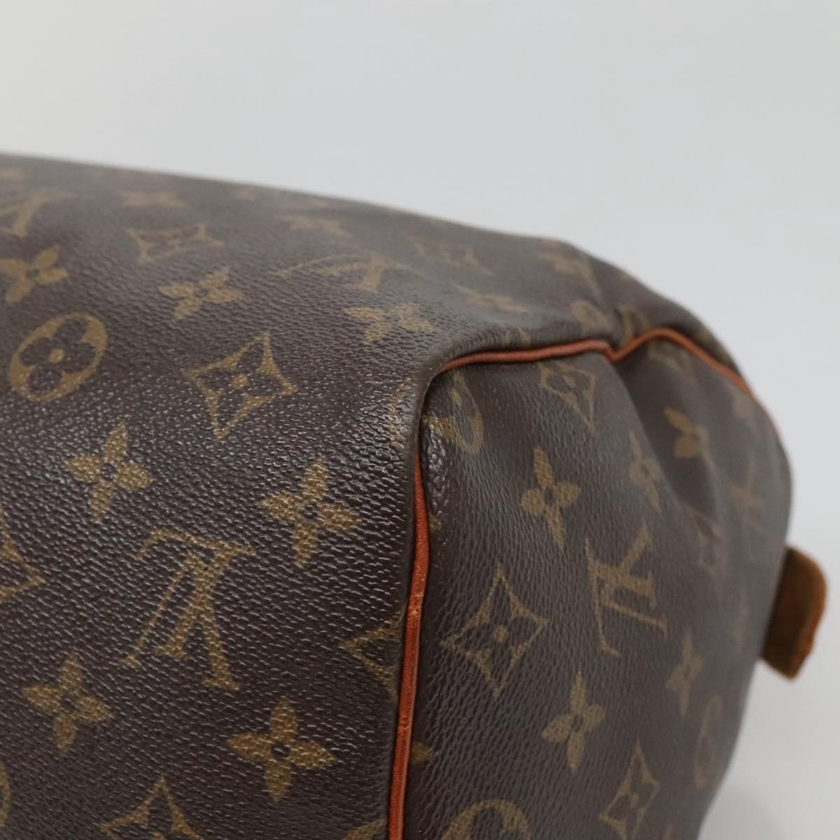 LOUIS VUITTON Monogram Speedy 30 Hand Bag / Auth 078