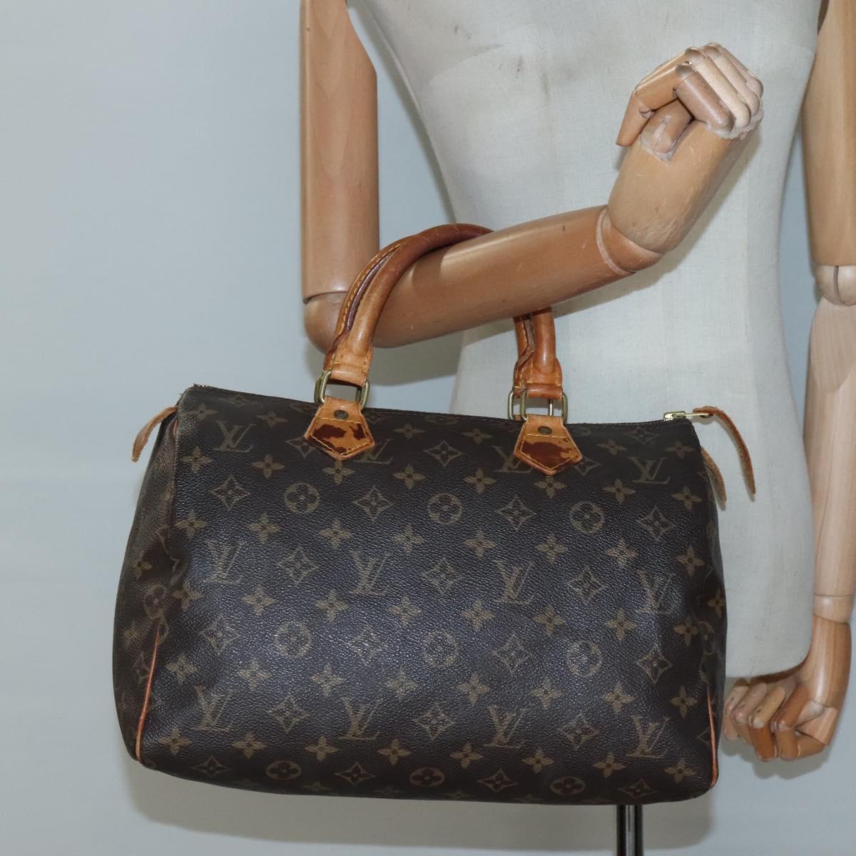 LOUIS VUITTON Monogram Speedy 30 Hand Bag / Auth 078
