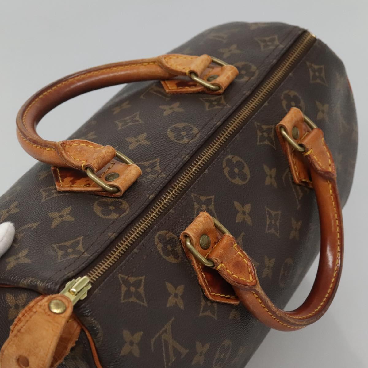 LOUIS VUITTON Monogram Speedy 30 Hand Bag / Auth 078
