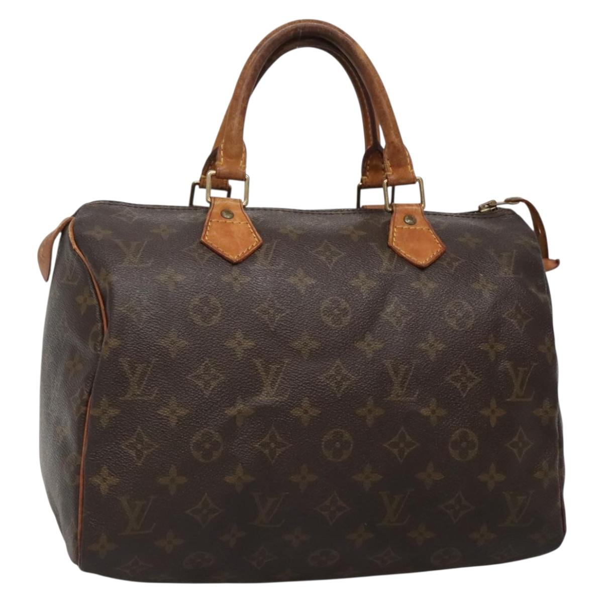 LOUIS VUITTON Monogram Speedy 30 Hand Bag / Auth 685