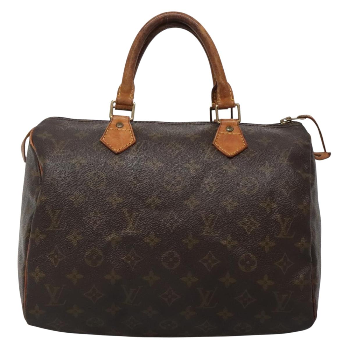 LOUIS VUITTON Monogram Speedy 30 Hand Bag / Auth 685