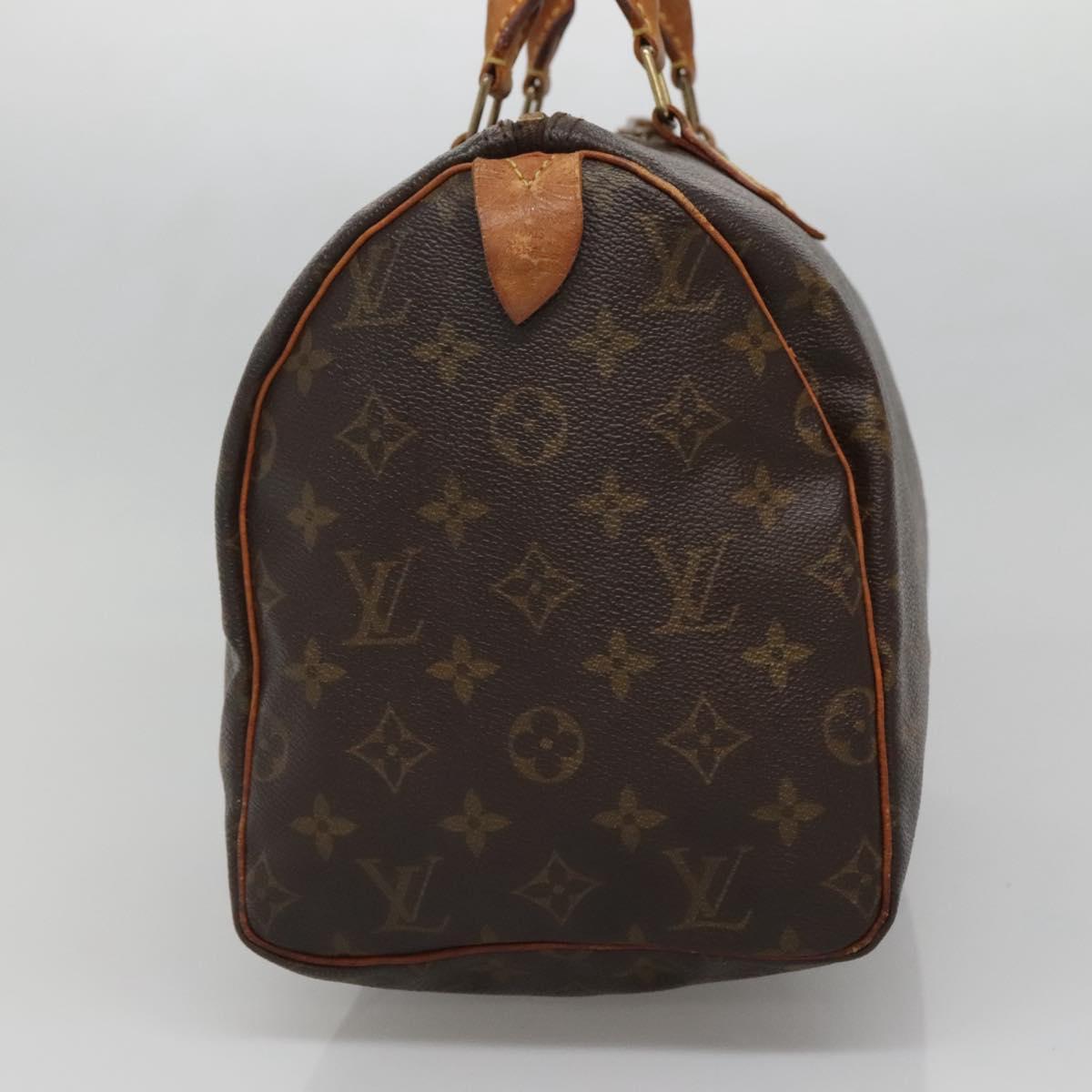 LOUIS VUITTON Monogram Speedy 30 Hand Bag / Auth 685