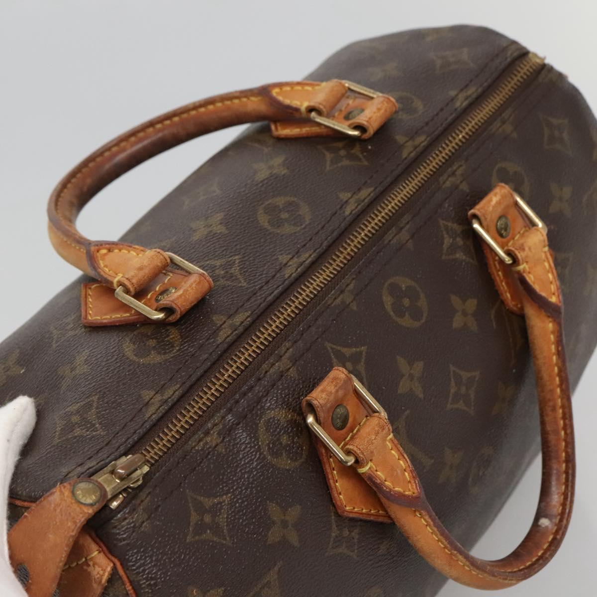 LOUIS VUITTON Monogram Speedy 30 Hand Bag / Auth 685