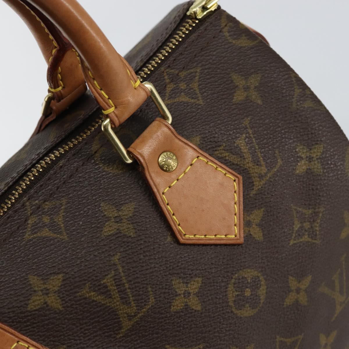 LOUIS VUITTON Monogram Speedy 25 Hand Bag (w Dust Bag, Padlock & Key×1)