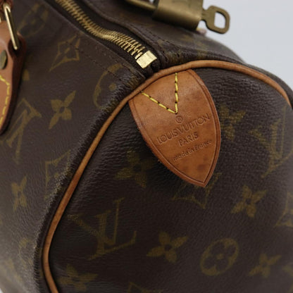 LOUIS VUITTON Monogram Speedy 25 Hand Bag (w Dust Bag, Padlock & Key×1)