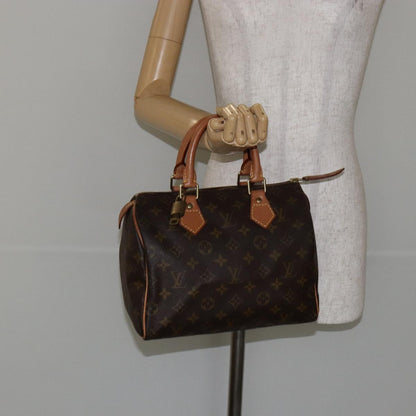 LOUIS VUITTON Monogram Speedy 25 Hand Bag (w Dust Bag, Padlock & Key×1)