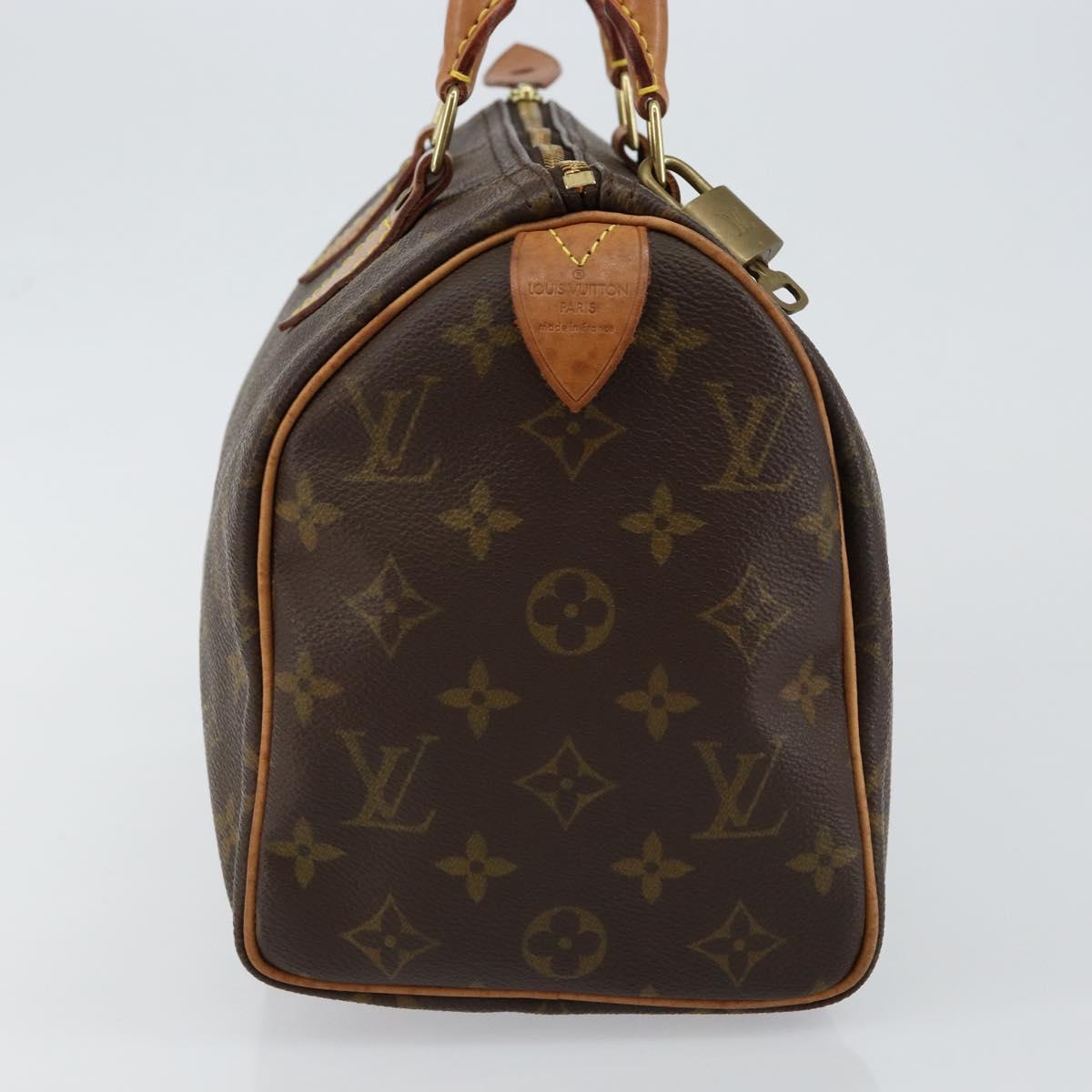 LOUIS VUITTON Monogram Speedy 25 Hand Bag (w Dust Bag, Padlock & Key×1)