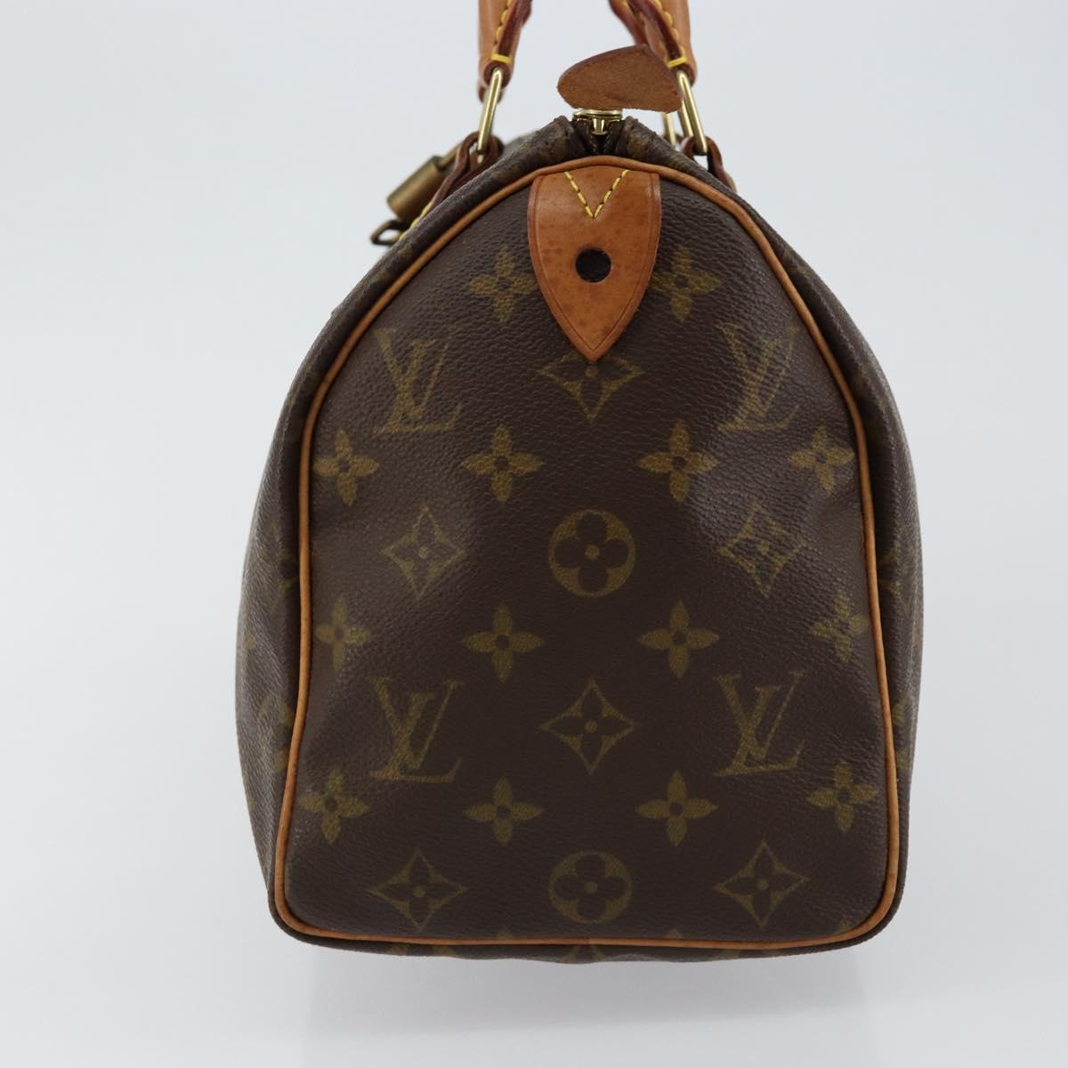 LOUIS VUITTON Monogram Speedy 25 Hand Bag (w Dust Bag, Padlock & Key×1)