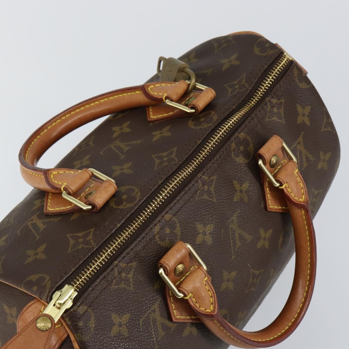 LOUIS VUITTON Monogram Speedy 25 Hand Bag (w Dust Bag, Padlock & Key×1)