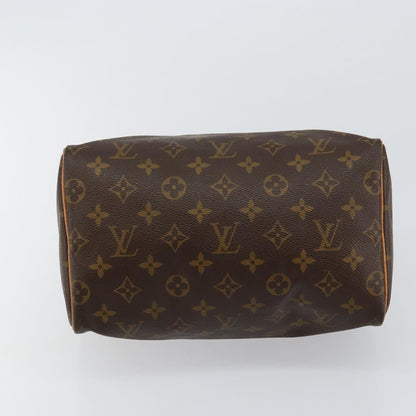 LOUIS VUITTON Monogram Speedy 25 Hand Bag (w Dust Bag, Padlock & Key×1)