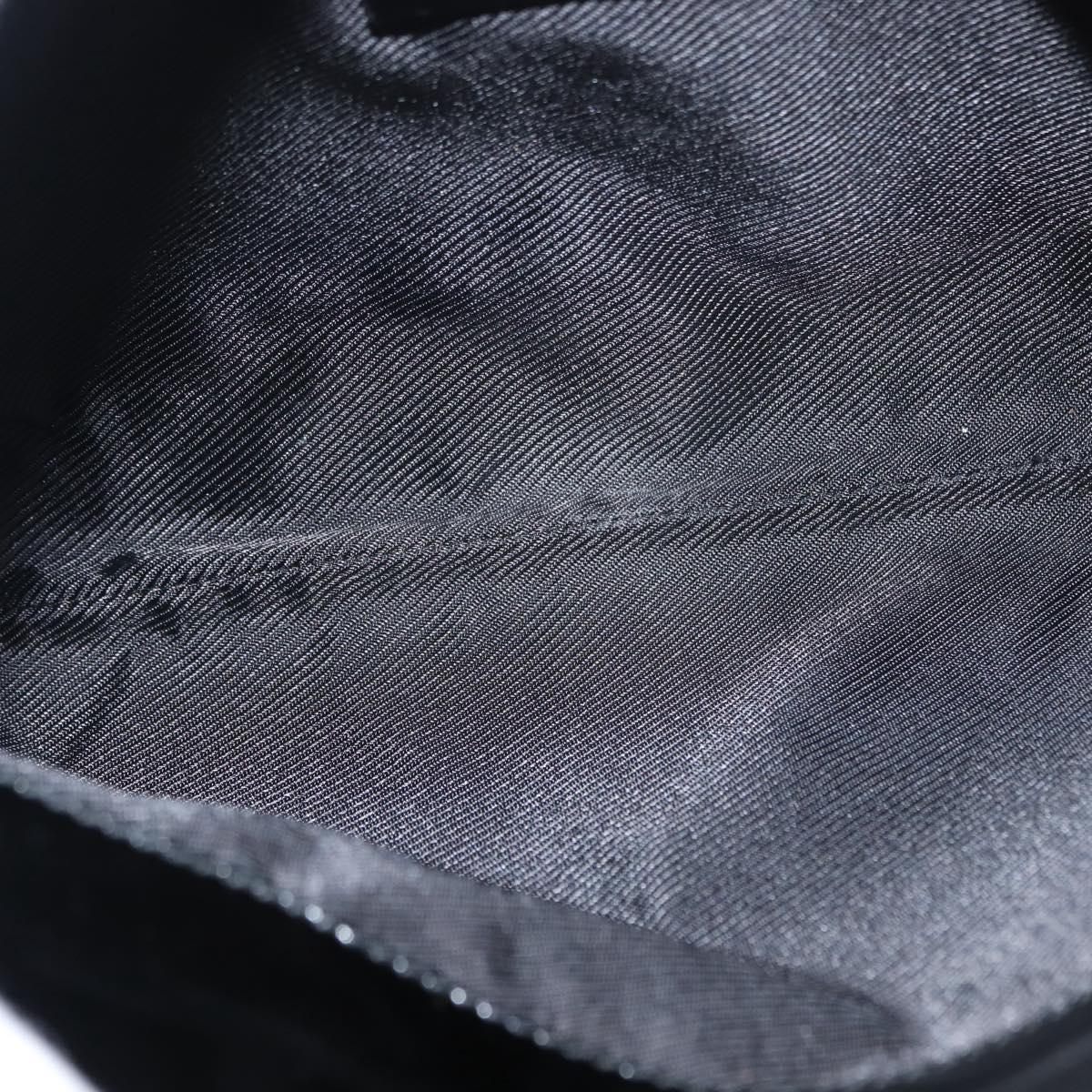 GUCCI GG Canvas Shoulder Bag Black Gold