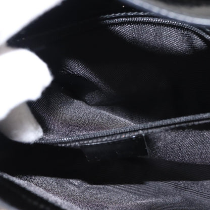 GUCCI GG Canvas Shoulder Bag Black Gold