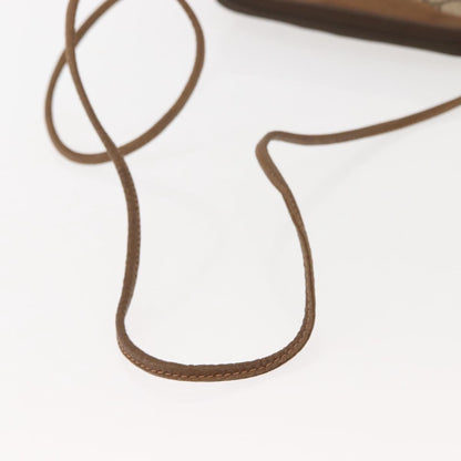 GUCCI GG Supreme Shoulder Bag PVC Beige Gold