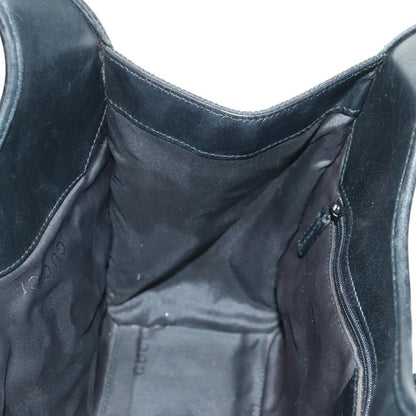 GUCCI GG Canvas Jackie Shoulder Bag Black Silver