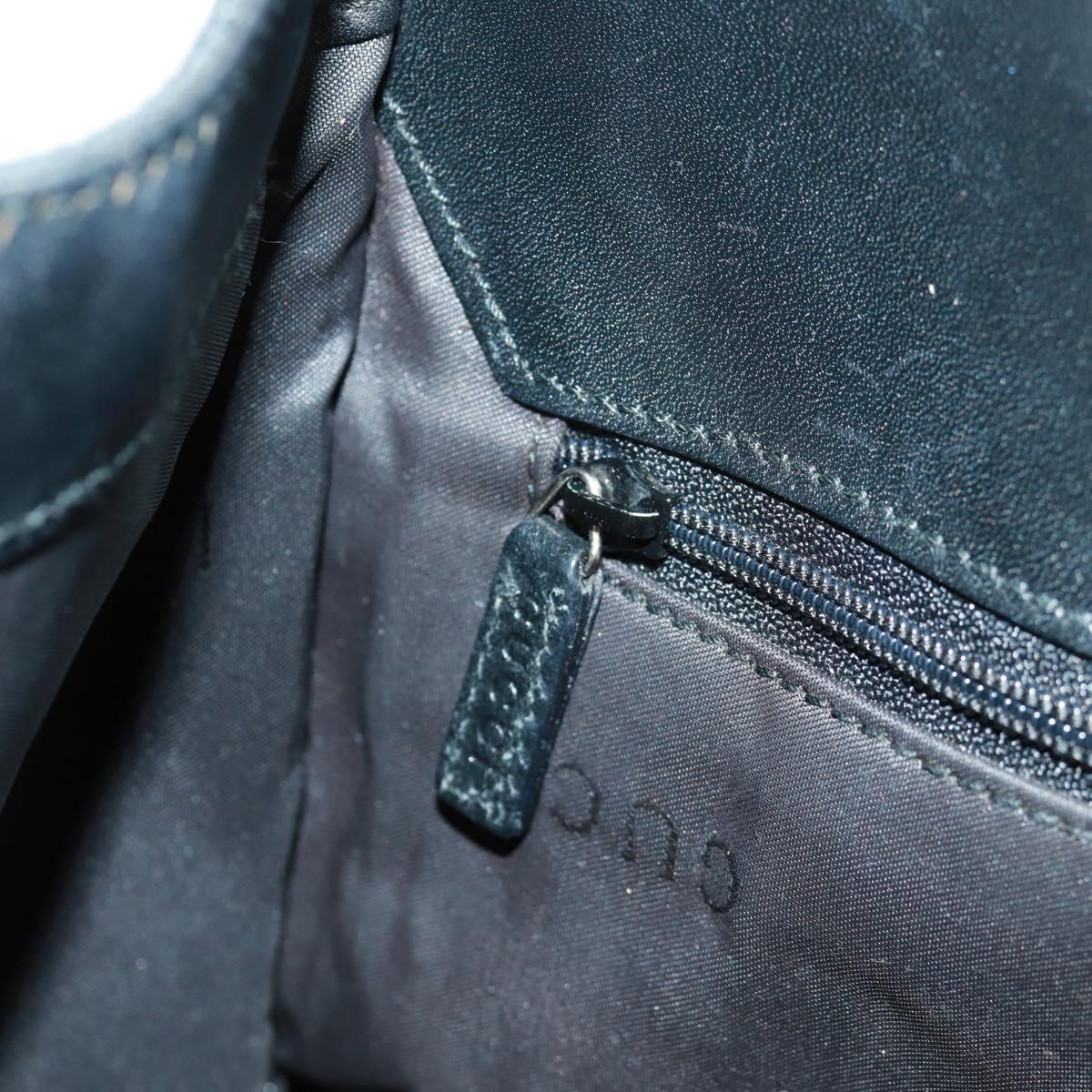 GUCCI GG Canvas Jackie Shoulder Bag Black Silver