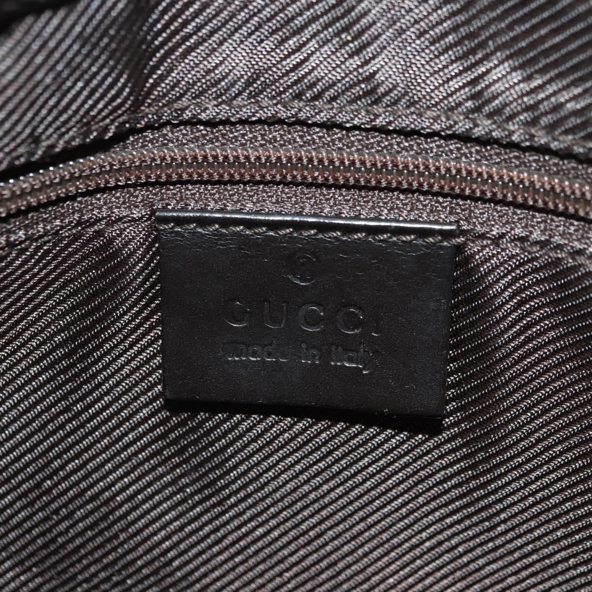 GUCCI GG Canvas Schultertasche Schwarz Gold 