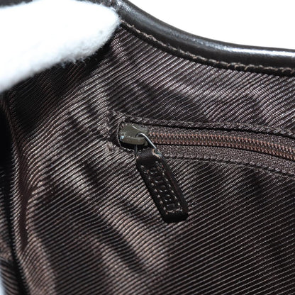 GUCCI GG Canvas Schultertasche Schwarz Gold 