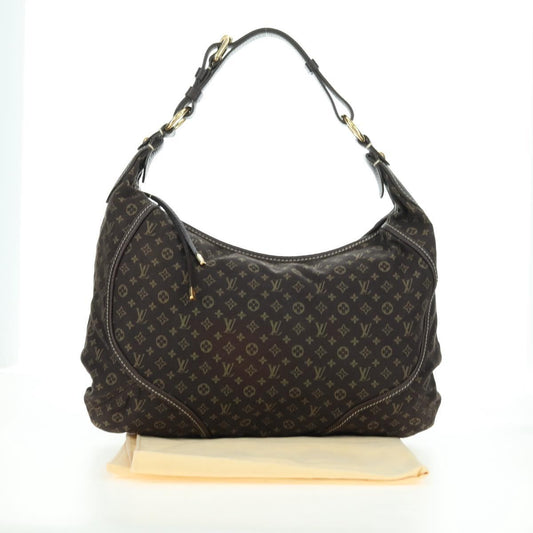 Vintage LOUIS VUITTON Monogram Mini Lin Manon MM Shoulder Bag Brown M95619