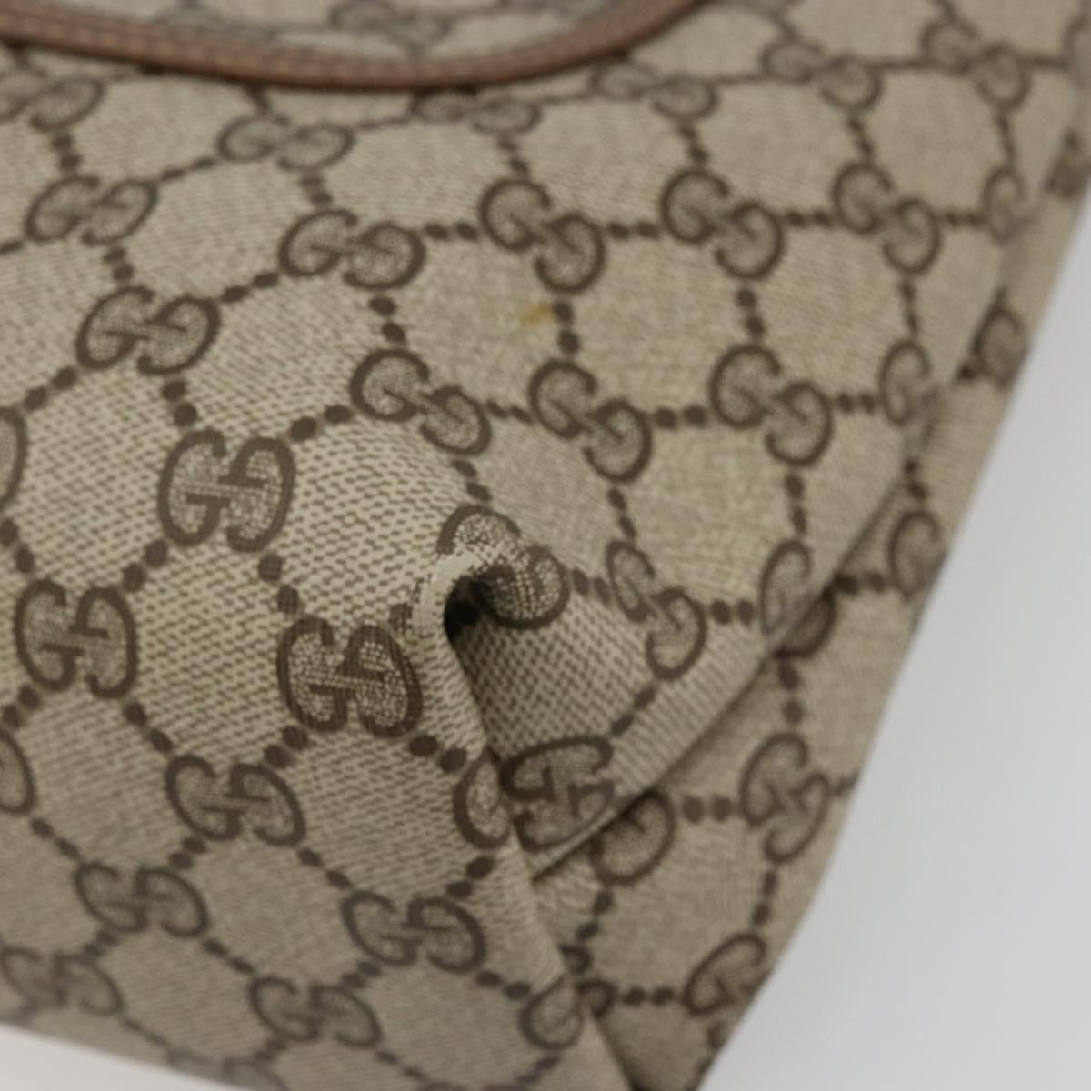 GUCCI GG Canvas Schultertasche Schwarz Gold 