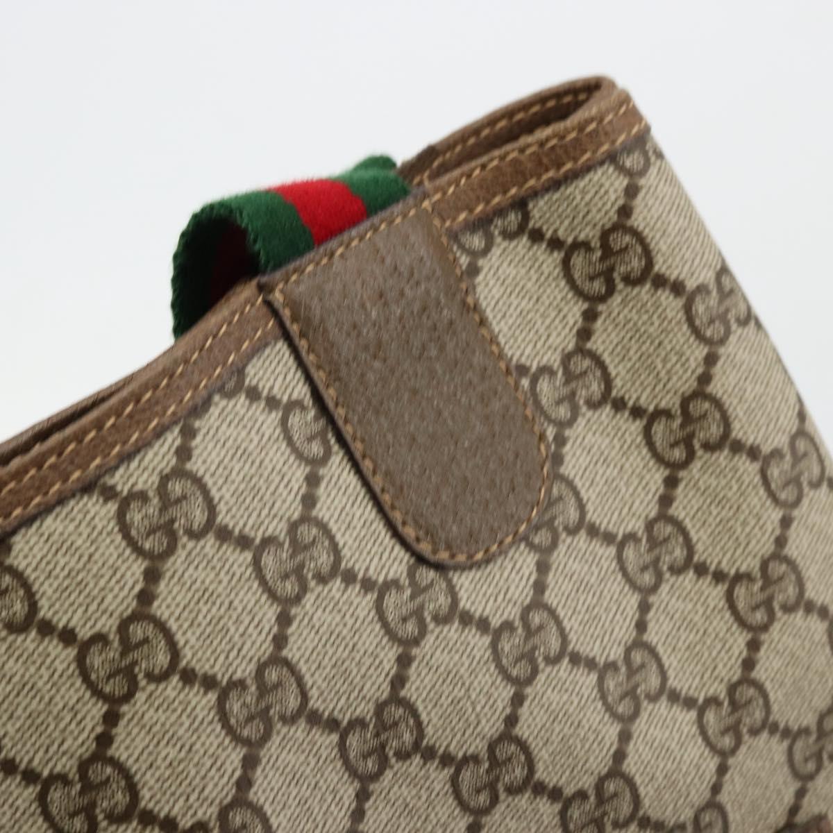 GUCCI GG Canvas Schultertasche Schwarz Gold 