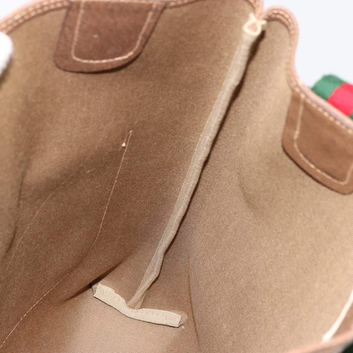 GUCCI GG Canvas Schultertasche Schwarz Gold 