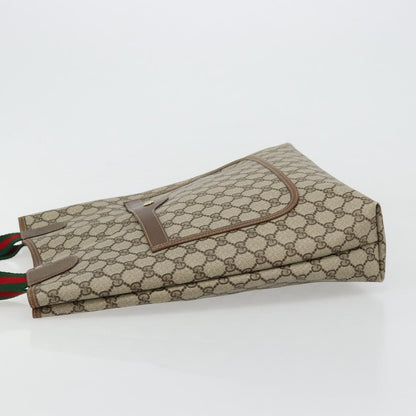 GUCCI GG Canvas Schultertasche Schwarz Gold 