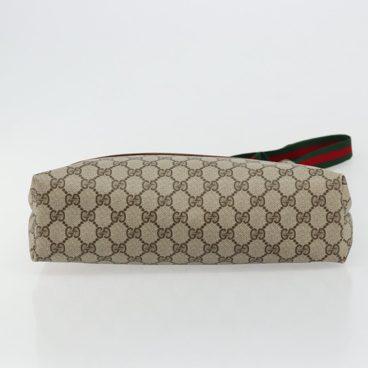 GUCCI GG Canvas Schultertasche Schwarz Gold 